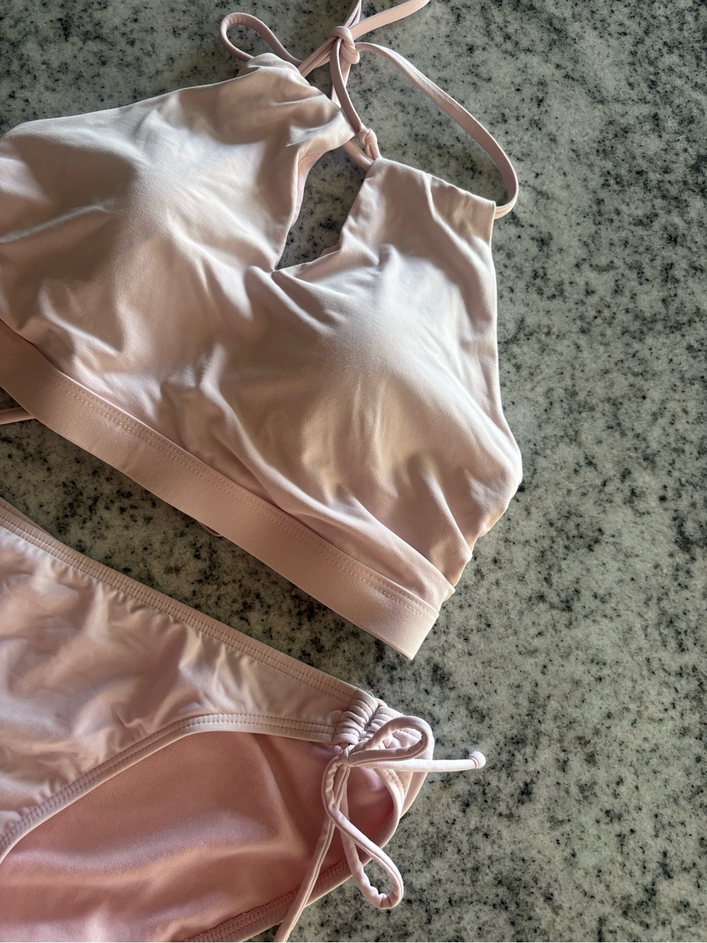 Athleta Light Pink Halter Bikini Set - Small